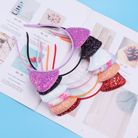 Diademas de Orejas de Gato de Algodón Brillante y Ligero LRTOU al por Mayor, Accesorios Diarios para Fiestas, Adornos Encantadores para el Cabello para Mujeres
