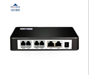 Newrock HX402G 2-4 fxo/fxs พอร์ต VOIP SIP GATEWAY <span class=keywords><strong>IP</strong></span> มีสายแลนสำหรับ SME ใช้ในบ้านด้วยเสียงอนาล็อก PSTN และเครื่องหมายดอกจัน - Product Image 1