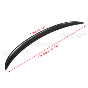 1 pièce Aileron de coffre arrière en fibre de carbone type High Kick P pour BMW E90 2006-2011 M3 328i - Product Image 6