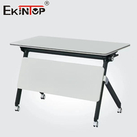 Ekintop Bureau Moderne Pliable et Réglable en Hauteur, Chaise de Formation, Table de Réunion Ajustable, Bureau Ajustable