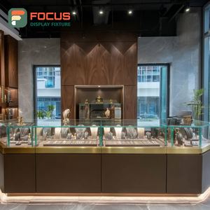 Exhibidor de Vidrio con Marco Metálico para Interiores de Joyerías de Lujo, Vitrina para Espacios de Boutique - Product Image 6