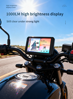 Écran CarPlay pour moto de 5 pouces, Android Auto sans fil, HiCar, navigation GPS, affichage étanche IP67 pour moto