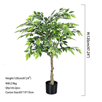 Mini bonsaï réaliste de style INS, plante verte artificielle en pot, grand arbre décoratif d'intérieur