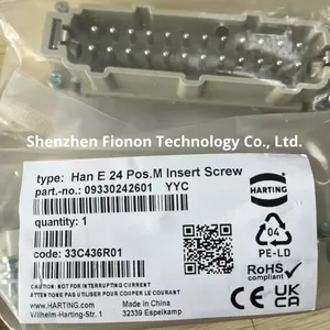 Harting Heavy Duty nối nam cắm màu xám 24 + mặt đất 09330242601 Sản xuất tại Trung Quốc - Product Image 2