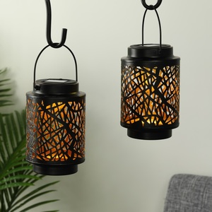 مصابيح فانوس شمسية خارجية مصابيح شمسية معلقة مصباح ديكور الحديقة مع مقبض ليد - Product Image 4