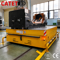 Carro Eléctrico Plano sobre Rieles de 35 Toneladas, Carro de Rieles Resistente para Transferencia de Carga Pesada en Fundiciones y Talleres de Moldeo