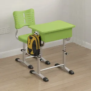 Mesa infantil YJ School moderna ergonômica de plástico com altura ajustável para estudo