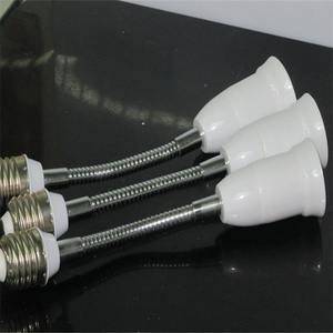 50pcs E27 à E27 <span class=keywords><strong>adaptateur</strong></span> d'extension 16cm 20cm E27 à E26 support de lampe Flexible convertisseur Base prise ampoule LED étendre prise - Product Image 4