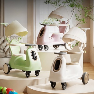 Vélo d'équilibre électrique à quatre roues <span class=keywords><strong>pour</strong></span> enfants, voiture jouet <span class=keywords><strong>pour</strong></span> tout-petits, voiture coulissante et musicale avec lumières <span class=keywords><strong>pour</strong></span> enfants, fournitures de fabricant de jouets <span class=keywords><strong>pour</strong></span> bébés - Product Image 1