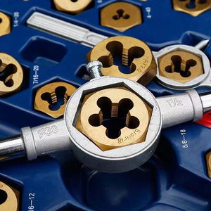 Jeu de tarauds et filières métriques et impériaux en acier allié professionnel, 86 à 110 pièces - Product Image 6
