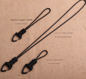 Lanière porte-clés en paracorde tressée faite main, personnalisable en plusieurs tailles, avec mousqueton triangulaire pour usage quotidien en extérieur - Product Image 2