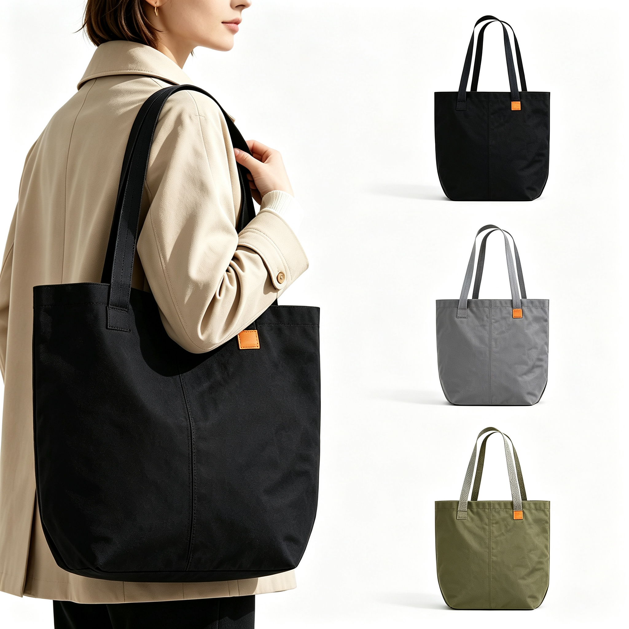 Portable Polyester Tote Bag for Daily Use