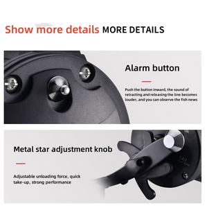 Vente en gros de moulinet de pêche à la traîne à deux vitesses en plastique métallique durable pour gros gibier pêche en mer méthode de filature main droite rivière lac - Product Image 4