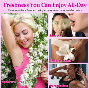 Aceite floral de marca privada de alta calidad que mantiene la sensación de frescura y promueve el control natural del olor en formato softgel. - Product Image 2