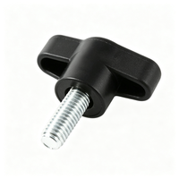T Handle Thumb Screw Knob Bolt Stainless Steel Thread Metric A2-70 M6 Zinc Plating for Equipment Adjustment