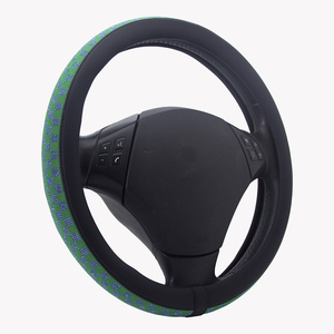 Housse de volant en strass à carreaux, ajustement universel, antidérapante, protection souple, accessoires intérieurs de <span class=keywords><strong>voiture</strong></span> <span class=keywords><strong>pour</strong></span> femmes et hommes - Product Image 3