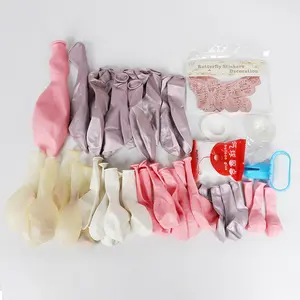 113 pezzi di arco di palloncini in lattice rosa metallizzato Set di decorazioni per feste <span class=keywords><strong>a</strong></span> <span class=keywords><strong>tema</strong></span> farfalla di carta - Product Image 6