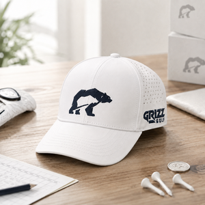 Casquette de golf 6 panneaux en silicone avec logo imprimé et brodé, personnalisable, haute qualité, faible MOQ, fermeture Velcro, séchage rapide, durable, pour homme - Product Image 4