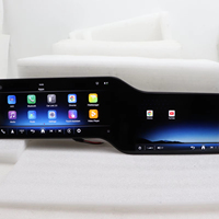 Autoradio Android 24 pouces avec lecteur DVD, écran portable sans fil pour Benz GLC Classe C, écrans doubles 2015-2022