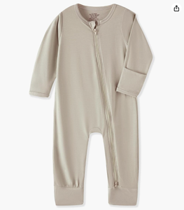 Personalización de Fábrica |   Pijama para Bebé con Puños para Manoplas y Cremallera Bidireccional, Mameluco para Bebés Niños y Niñas de 0 a 24 Meses - Product Image 1