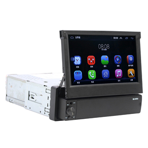 1din Android 9.1 Auto, Radio einziehbar 7 ''Touchscreen GPS Wifi Autoradio Auto Mp5 Player 12 LED Rückfahr kamera/