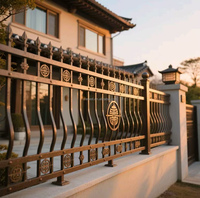 Garde-corps de balcon en fer forgé moderne et personnalisé à prix abordable avec finition satinée et miroir à vendre