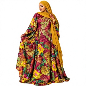 Ensemble élégant somalien Fransawi Dirac en tissu Royal Touch avec motif floral pour femmes et filles - Product Image 1