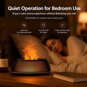 <span class=keywords><strong>Humidificador</strong></span> Eléctrico de Mesa 2026 de 150ml con Llama Aurora, Difusor de Grano de Madera Hueco, Viral en TikTok, Ultrasónico para <span class=keywords><strong>Aceites</strong></span> <span class=keywords><strong>Esenciales</strong></span> - Product Image 5