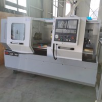 Máquina herramienta para corte de metales GSK CNC Control Automático 2 ejes Alta precisión Pequeño torno Horizontal CK6140