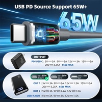 Cable de extensión de alimentación 3 en 1 Starlink Mini de 10 pies/3 m, 18 AWG, 100 W, USB-C/cargador de coche/CC a CC de alta velocidad