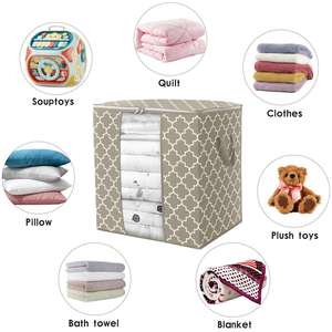 Bolsas de Almacenamiento de 100L, Contenedores Plegables para Guardar Ropa y Mantas, Organizadores de Armario con Asa Reforzada para el Hogar y Dormitorios - Product Image 6