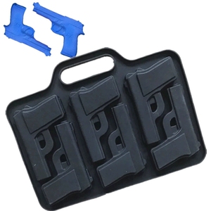 Moule à glaçons en silicone moderne <span class=keywords><strong>de</strong></span> qualité alimentaire, en forme <span class=keywords><strong>de</strong></span> petit pistolet, écologique, pour bricolage, outils <span class=keywords><strong>de</strong></span> pâtisserie - Product Image 1