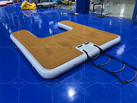 Jouets aquatiques durables, station de Jet Ski gonflable, ponton flottant pour Yacht