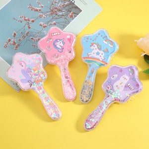 Haute qualité dessin animé mignon coussin d'air peigne enfants Massage brosse <span class=keywords><strong>à</strong></span> cheveux <span class=keywords><strong>licorne</strong></span> motif coiffure peigne - Product Image 1