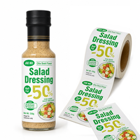 Étiquettes personnalisées pour bouteilles de vinaigrette – Autocollants en vinyle durables, résistants à l'eau et à l'huile, de qualité alimentaire, motif graines de chia, pour sauces et condiments