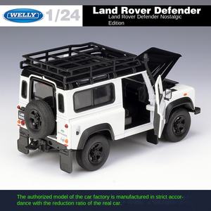 Welly 1:24 L y Rover D <span class=keywords><strong>Efender</strong></span> coche Metal coleccionable simulación Die Cast coche aleación coche modelo juguete vehículo - Product Image 4