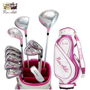 Premium Elegant pink Women's Golf Club <b>Set</b> Ambidextrous Full <b>Set</b> of Carbon Fiber Clubs and Putters Titanium Alloy Clubheads - Product Image 1
