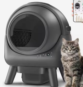 Bac à litière automatique intelligent pour chat, autonettoyant, isolation des odeurs, grand espace intérieur, faible bruit, anti-éclaboussures, construction robuste en ABS - Product Image 2