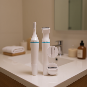 Kit de Aseo 2 en 1 Pritech con Recortadora y Depiladora para Mujer, Depilación Corporal, 48 Piezas CtN - Product Image 2