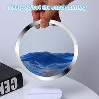 Lampe moderne Lampe LED 3D Art mobile Scène de sable dynamique Peinture de sable mouvant Lampe de sable rapide