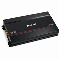 Amplificateur de voiture 4 canaux PISTOL PS804EX 1000W Classe AB 80W x 4 RMS 4 Ohms pleine gamme haute efficacité