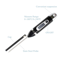 Termometer memasak Digital ukuran besar, pabrik SW termometer daging pemeriksaan panjang untuk memasak memanggang Oven BBQ