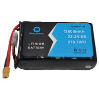 Paquete de Baterías de Estado Sólido Sinxpower 6S3P INR21700 2S 4S 6S 22.2V 12600mah P42A 10C 800 Ciclos para Drones FPV de 5, 7, 10 y 13 Pulgadas