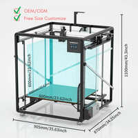 Tronxy grosir VEHO 600 presisi tinggi ukuran cetak besar 600*600*600mm Core-xy Impresora 3D