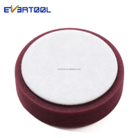 Pads de polissage auto en mousse EVERTOOL 5 pouces 125 mm, roues de polissage, pads de polissage, éponge de polissage pour polisseuse auto