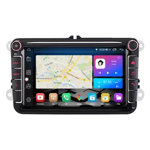 Автомагнитола LEHX, 8 ядер, 2 Din, Android 12, магнитола, DVD-плеер для VW Volkswagen Golf Polo Passat B7 B6 Skoda Octavia Caplay GPS