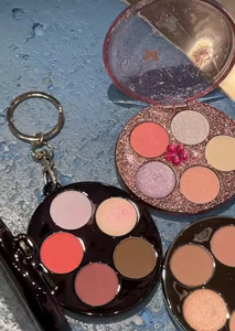 Palette de fards à paupières rose personnalisée à 5 couleurs, boîte à poudre, emballage de blush, conteneur de maquillage, palette de correcteur, boîte à poudre compacte - Product Image 4