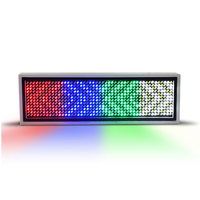 Défilement de couleur personnalisé bienvenue affichage de l'insigne de nom de panneau led