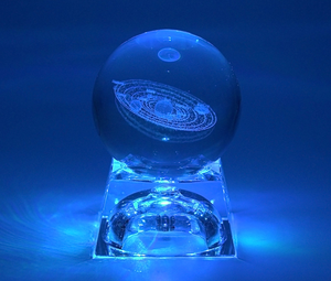 Bola de Sistema Solar de cristal pulido de 80mm <span class=keywords><strong>con</strong></span> luz LED Técnica de galaxia de <span class=keywords><strong>planeta</strong></span> grabada <span class=keywords><strong>con</strong></span> láser 3D y <span class=keywords><strong>sol</strong></span> - Product Image 2