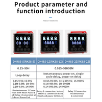 DH48S-S kualitas tinggi relai waktu cerdas dengan dasar definisi tinggi layar tampilan LCD penundaan Loop 8 Pin